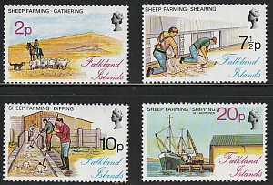 Фалкленды, 1976, Овцеводство. 4 марки